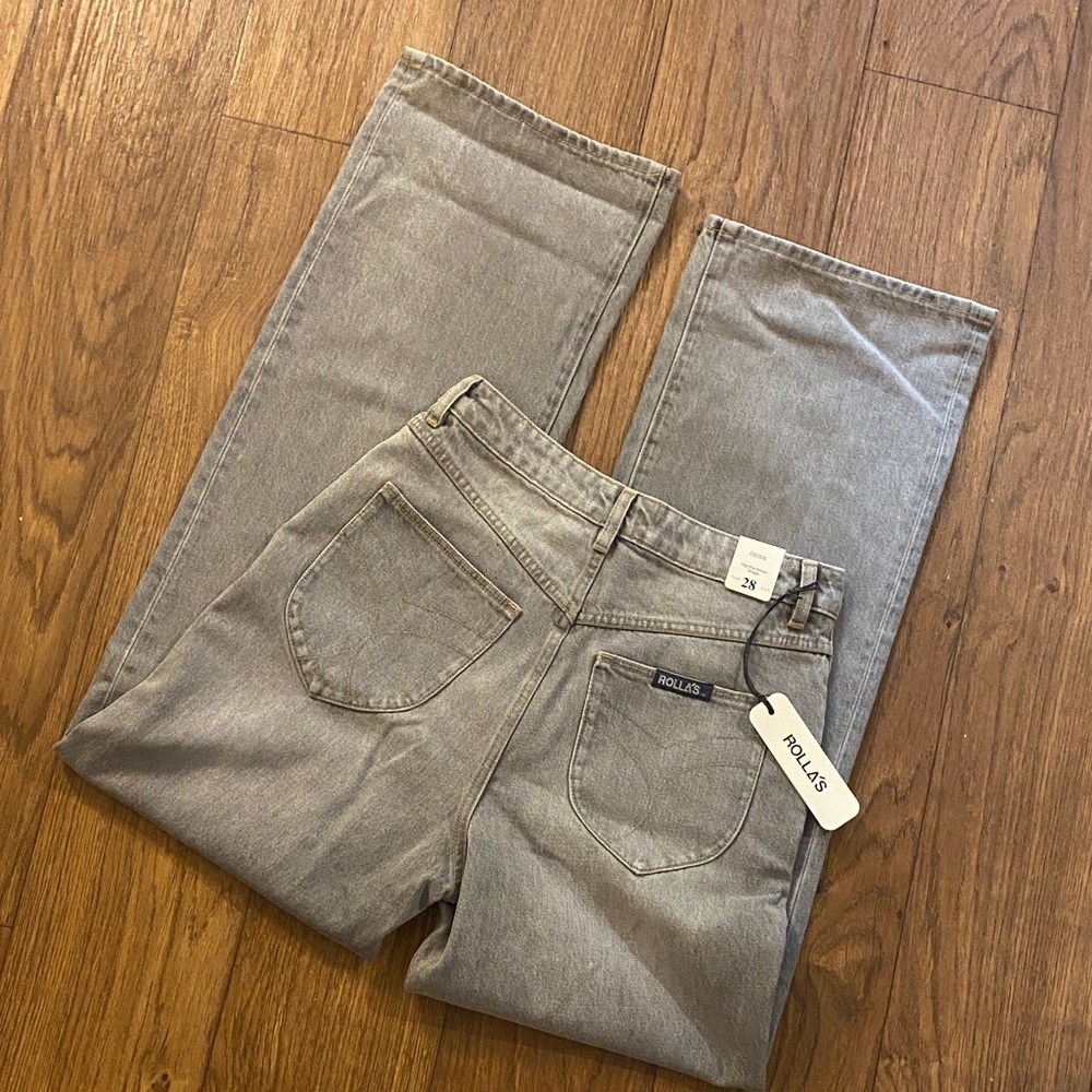 Rolla's Classic Straight Leg Jeans in Gray- Sz 28
